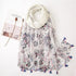 Small Fresh Cotton and Hemp Scarf Bohemian Printed Scarf